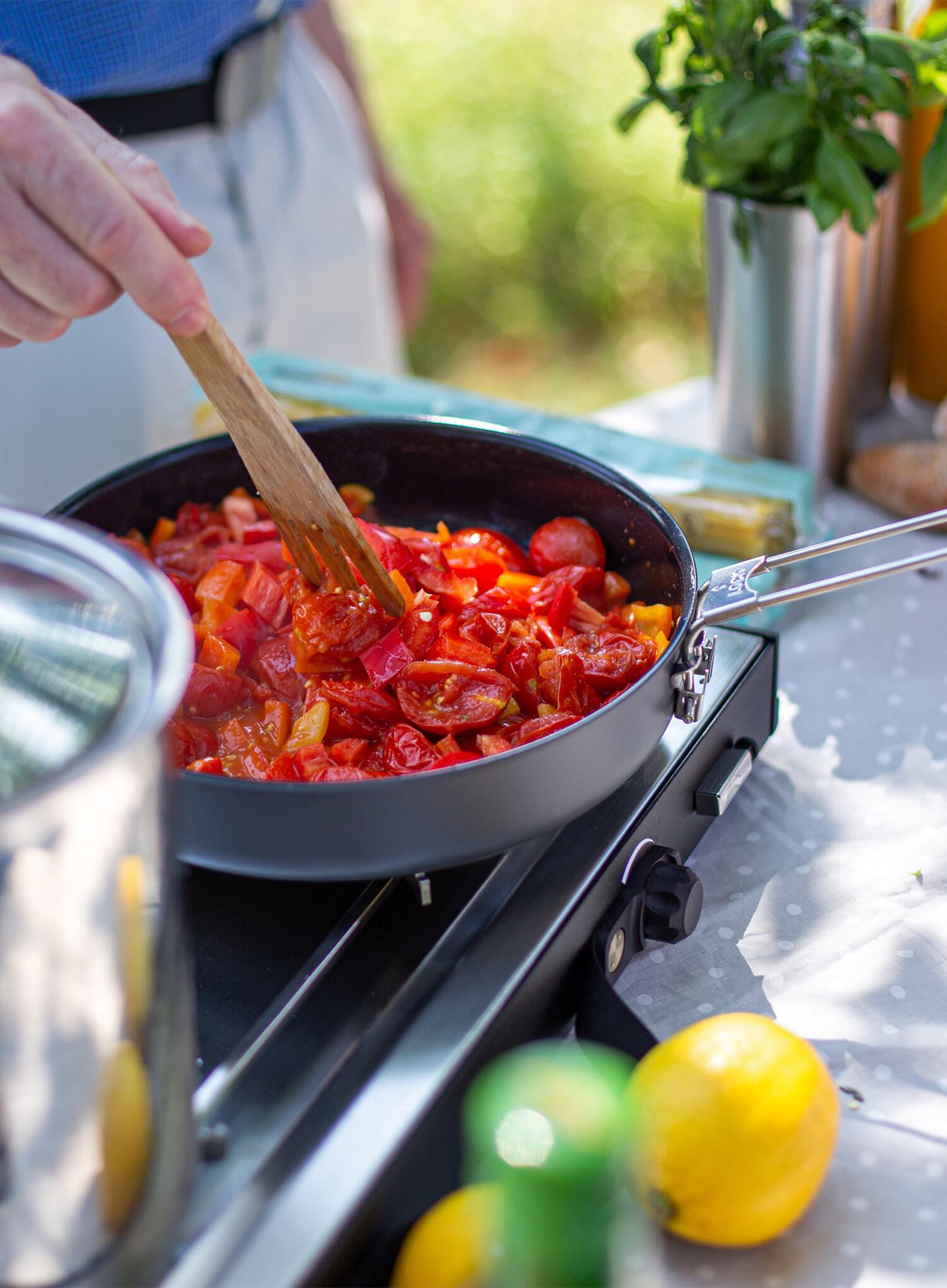 LiTech Frying Pan 25 cm Primus - Grande poêle outdoor 6/7
