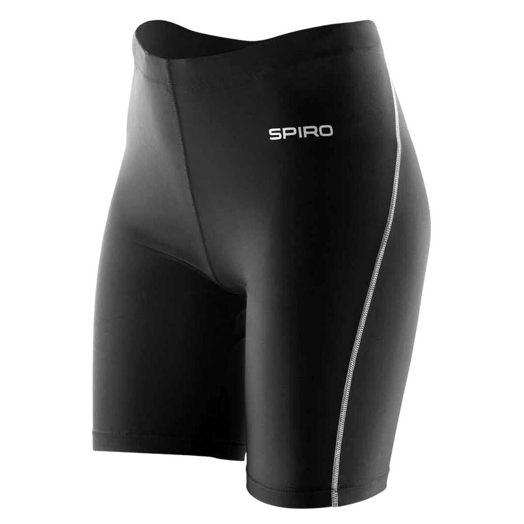 Womens/Ladies Base Layer Shorts (Black)