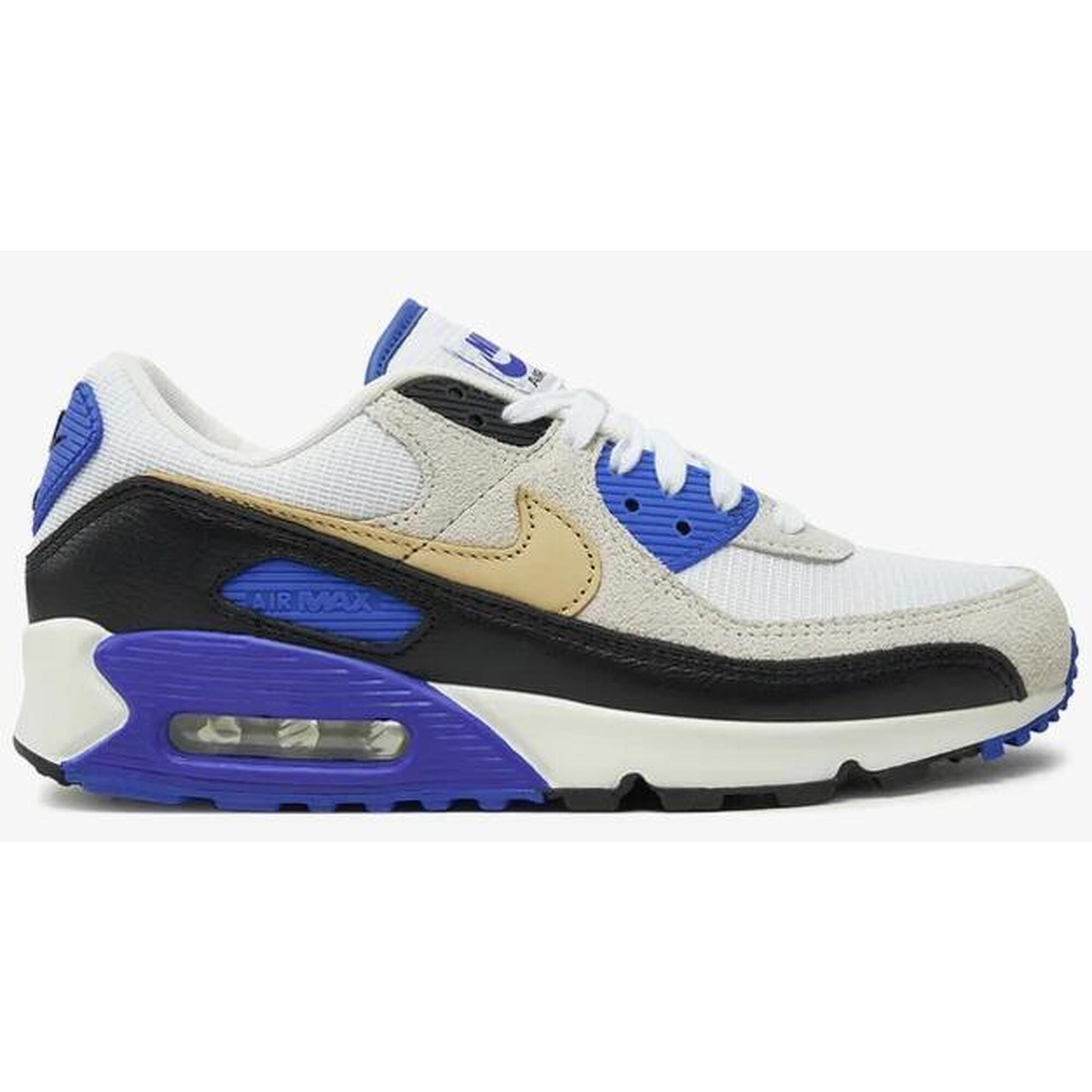 Nike - Nike Air Max 90 Premium Racer Blue - Baskets - Blanc|bleu - Decathlon