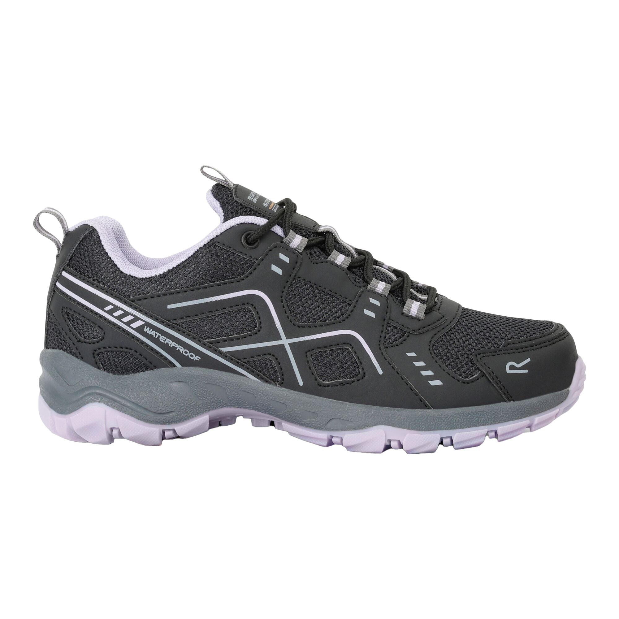 Zapatillas de Senderismo Vendeavour para Mujer Ceniza, Lila Escarcha 3/5