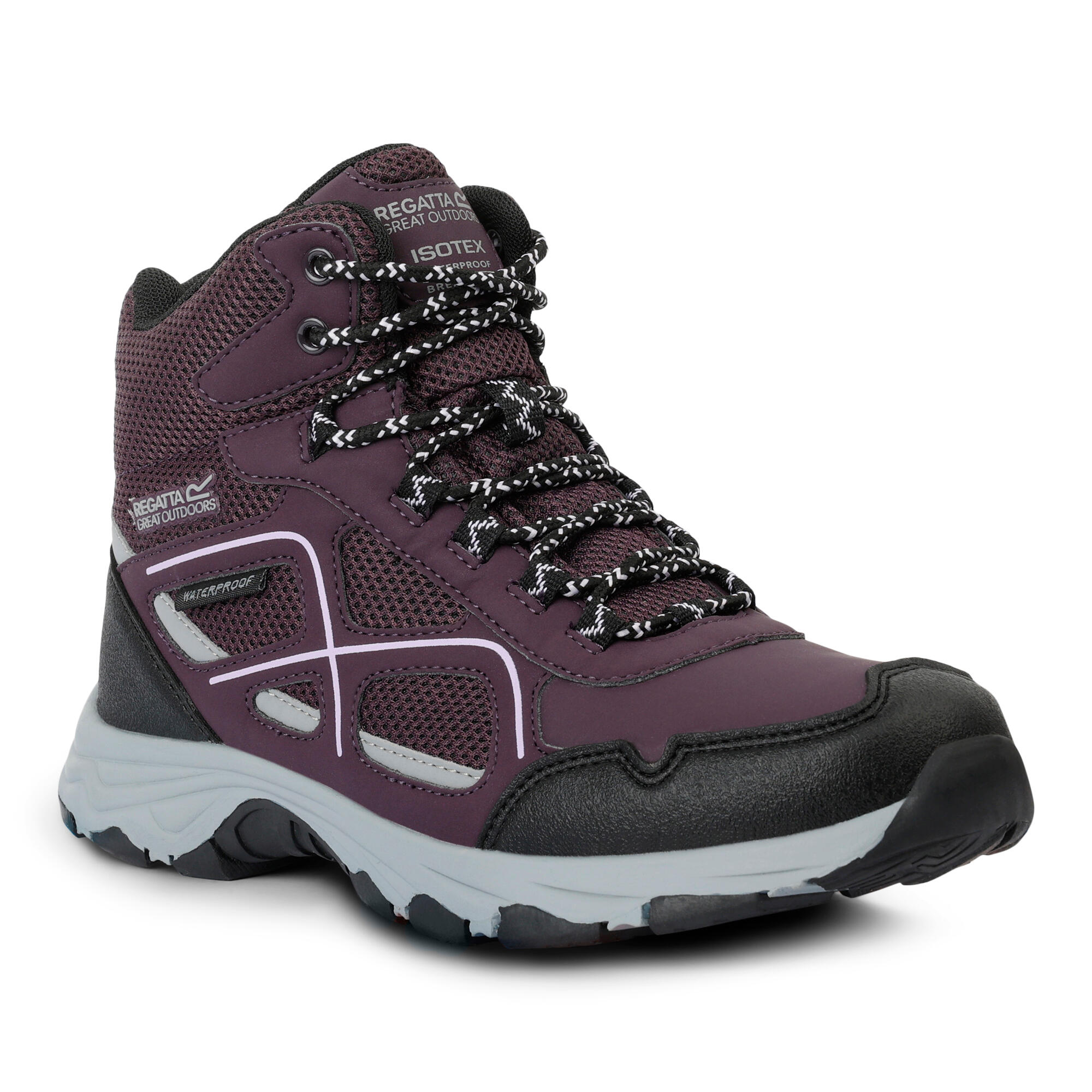 Botas de caminhada Lady Vendeavour para mulher/senhora Ameixa profunda/Lilás
