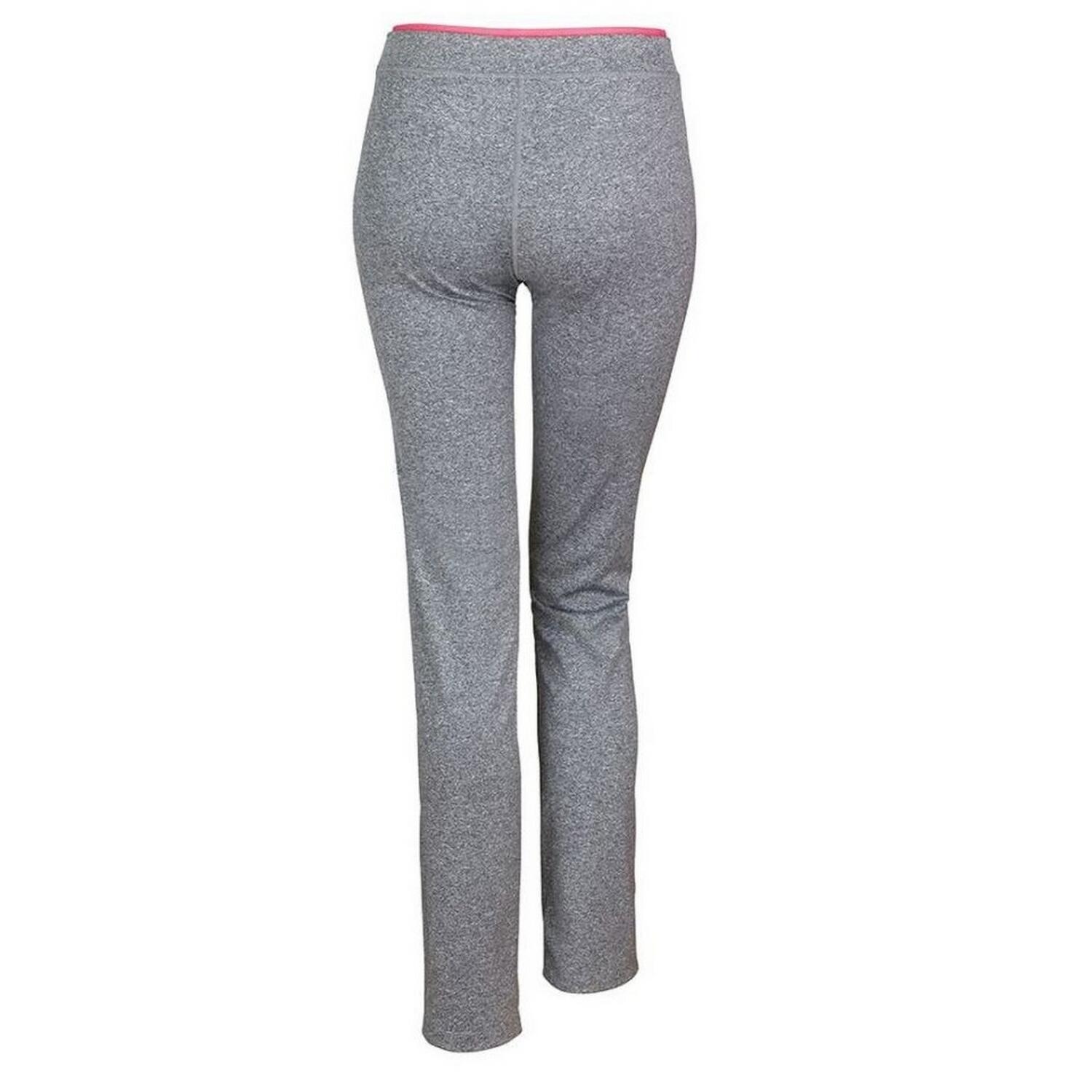 Pantalones Fitness para Mujer Gris Deportivo, Coral Fuerte Jaspeada 2/3