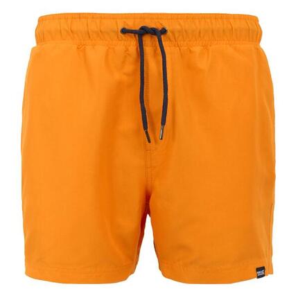 Short De Bain MAWSON Homme (Orange Vif / Bleu Marine)