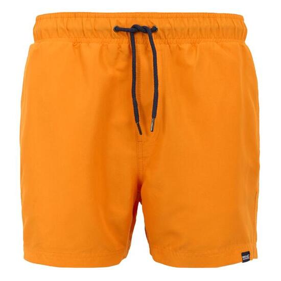 Short De Bain MAWSON Homme (Orange Vif / Bleu Marine)