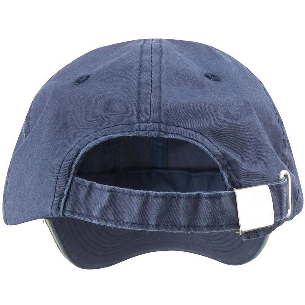 Cappellino Effetto Invecchiato 100% Cotone Uomo Result Blu Navy/Beige 3/4