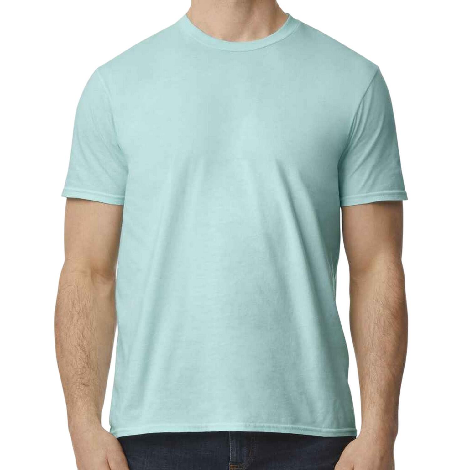 Gildan - Tshirt Softstyle Ez Adulte (turquoise Pâle) - T-shirt Manches Courtes - Bleu - 48 Xl - Decathlon