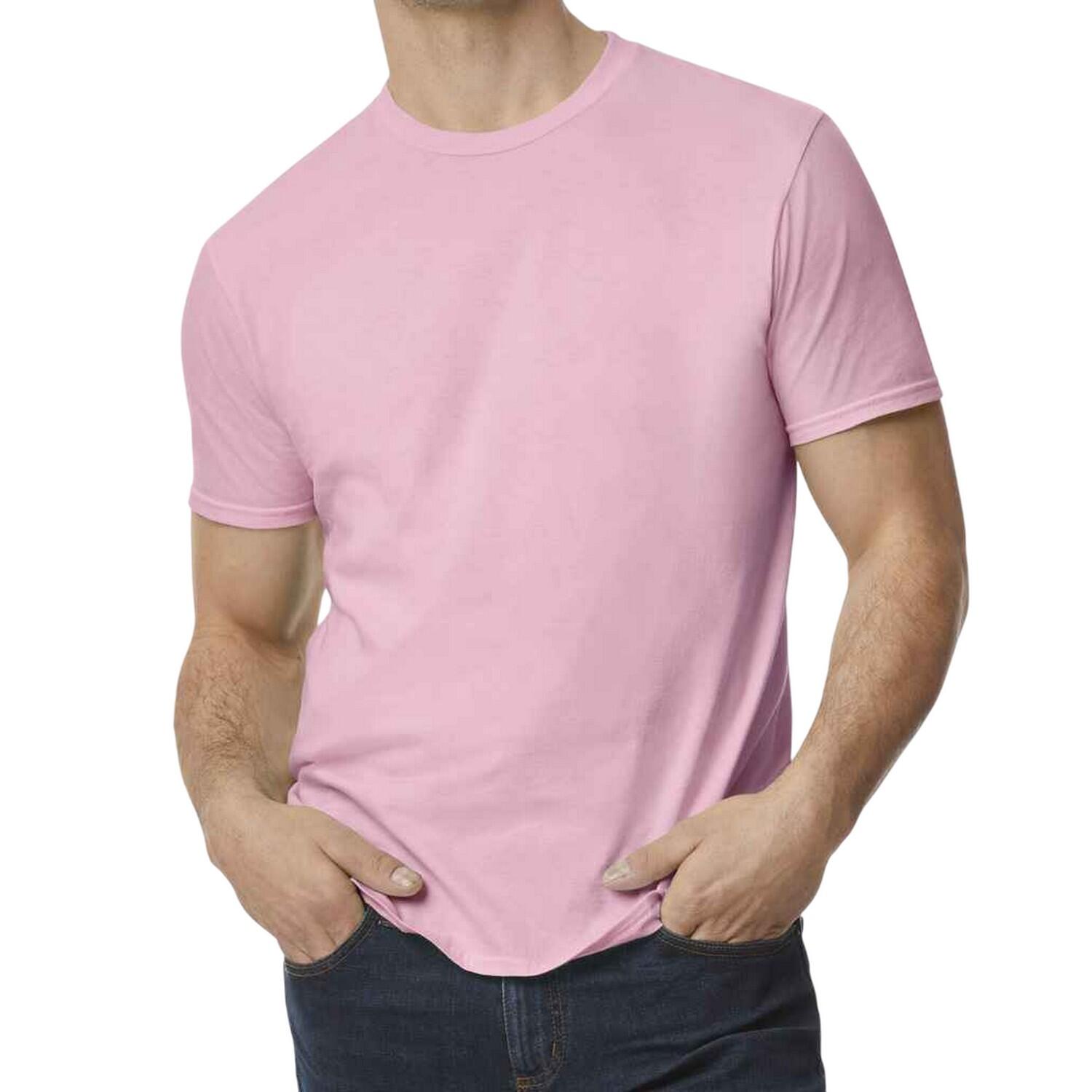 Gildan - Tshirt Softstyle Ez Adulte (rose) - T-shirt Manches Courtes - Rose - 40 M - Decathlon