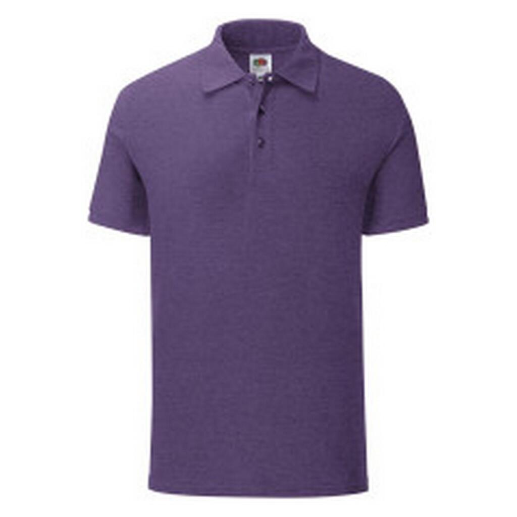 Mens Iconic Polo Shirt (Heather Purple)