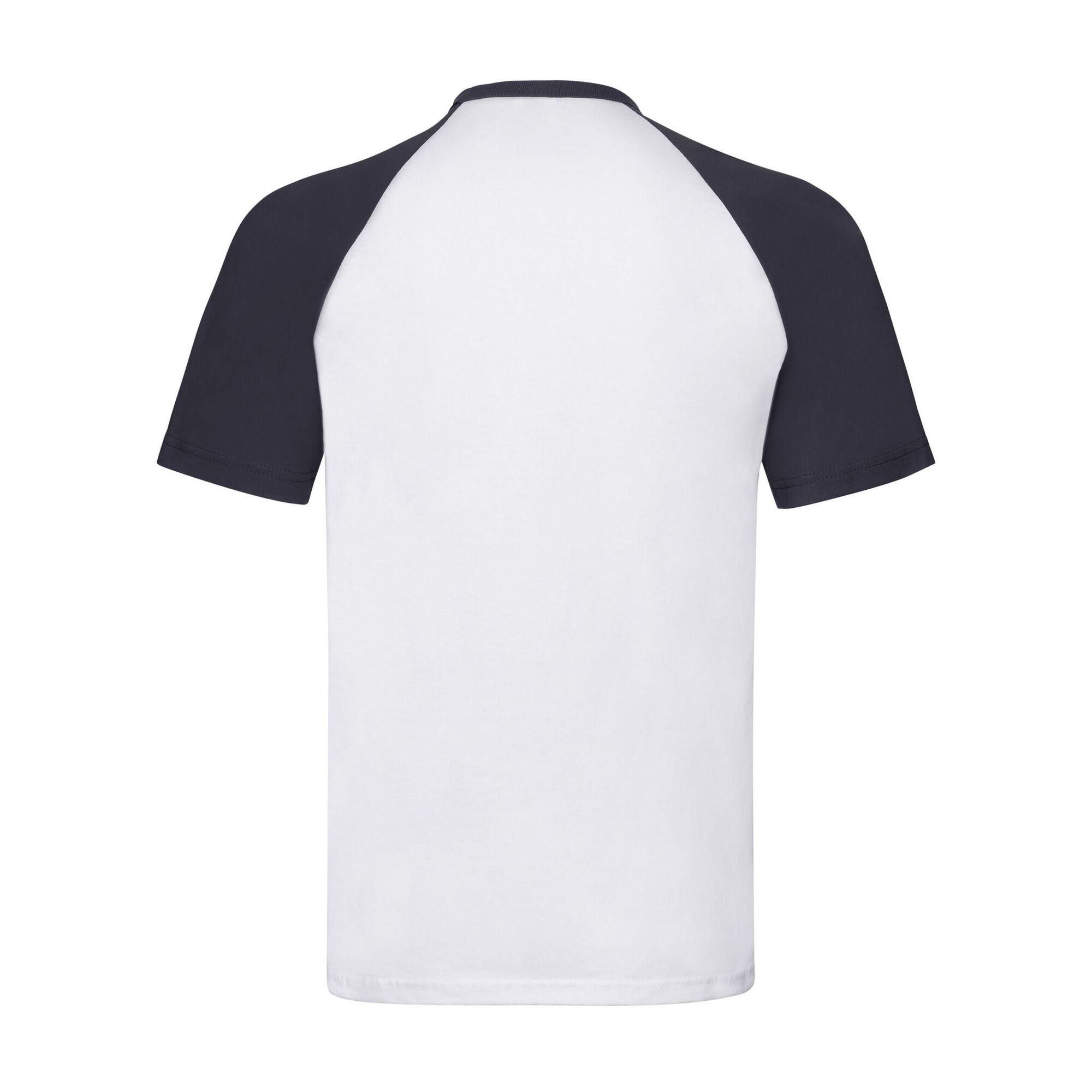 Tshirt VALUEWEIGHT Homme (Blanc / Bleu Marine Sombre) 2/3
