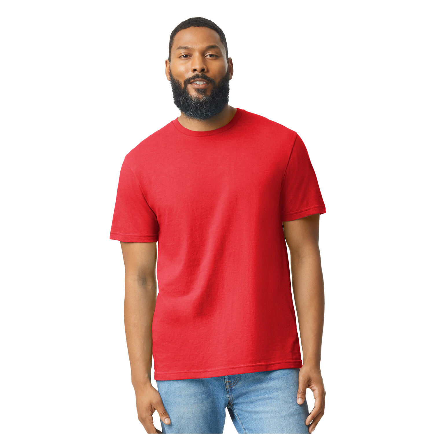 Gildan - Tshirt Softstyle Adulte (rouge) - T-shirt Manches Courtes - Rouge - 56 3xl - Decathlon