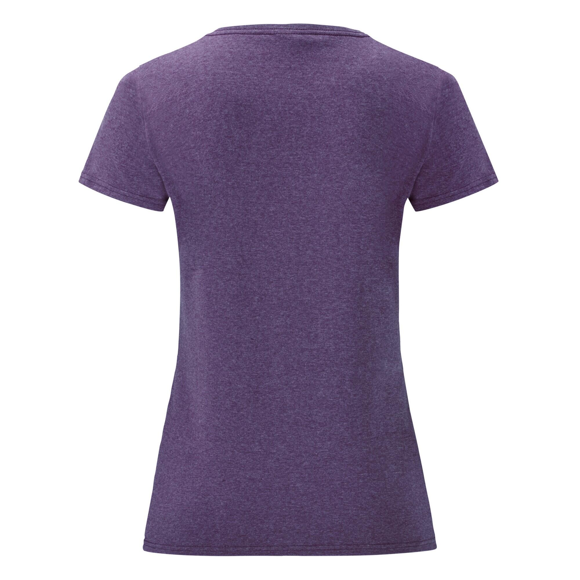 Camiseta Valueweight para Mujer Morado Jaspeado 2/2
