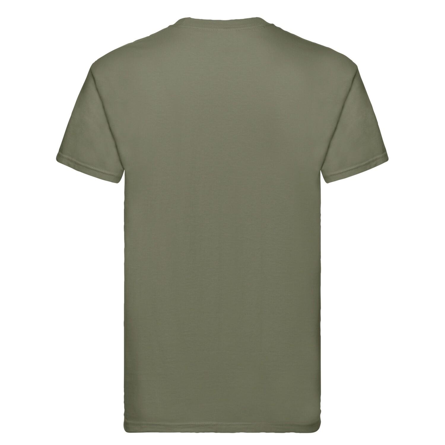 Camiseta Super Premium para Hombre Oliva Clásico 2/3