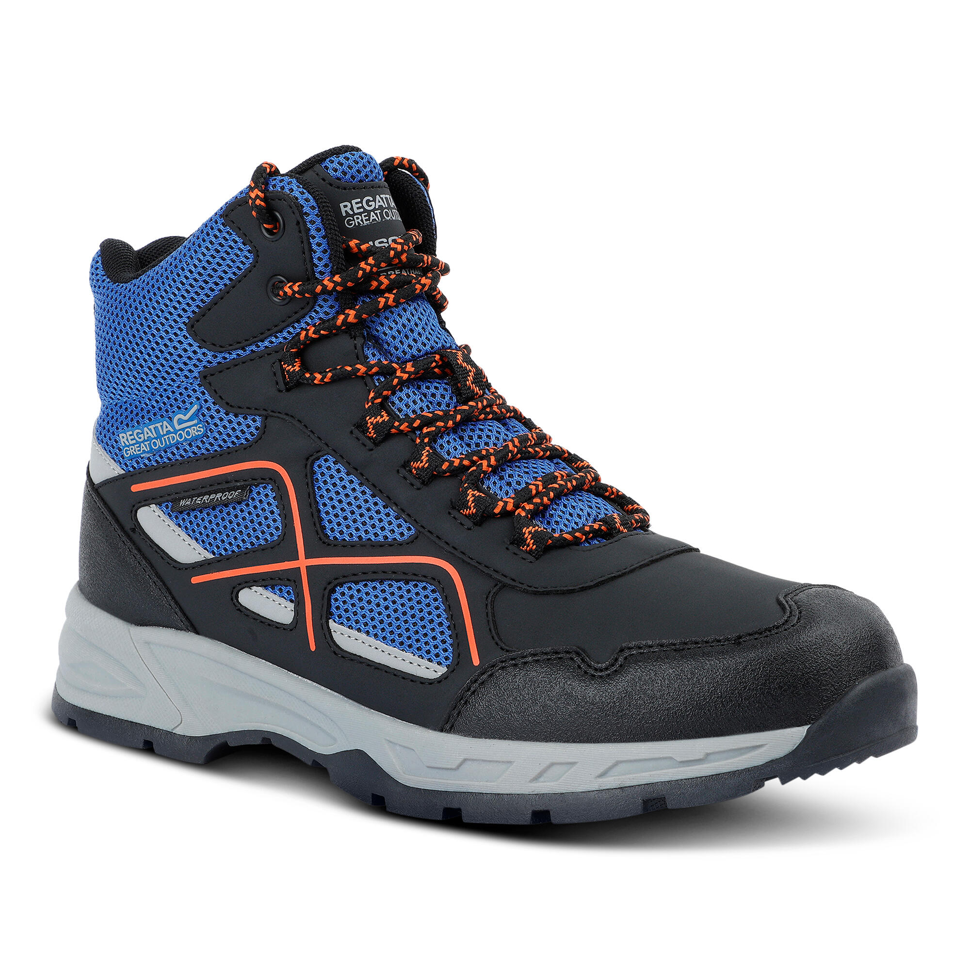Regatta - Bottines De Marche Vendeavour Homme (bleu Olympien / Noir / Orange Foncé) - Bottes - Bleu|noir|rouge - Decathlon