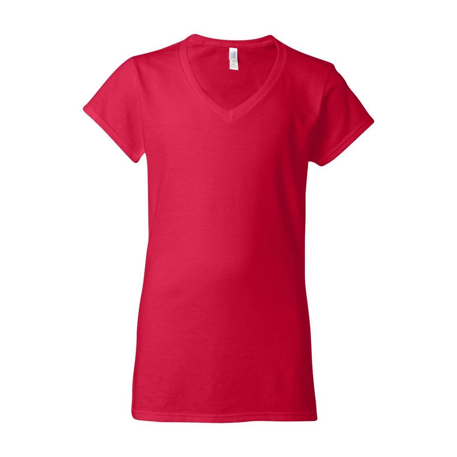 Gildan - Tshirt Femme (rouge Vif) - T-shirt Manches Courtes - Rouge - 40 M - Decathlon