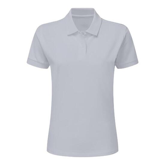 Polo À Manches Courtes Pour Femme (Gris Clair)