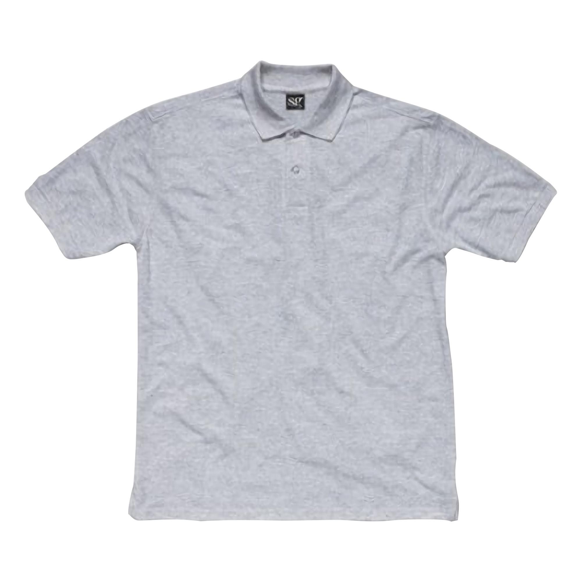 Polo de manga corta de algodón para mujer Azul claro 2/3