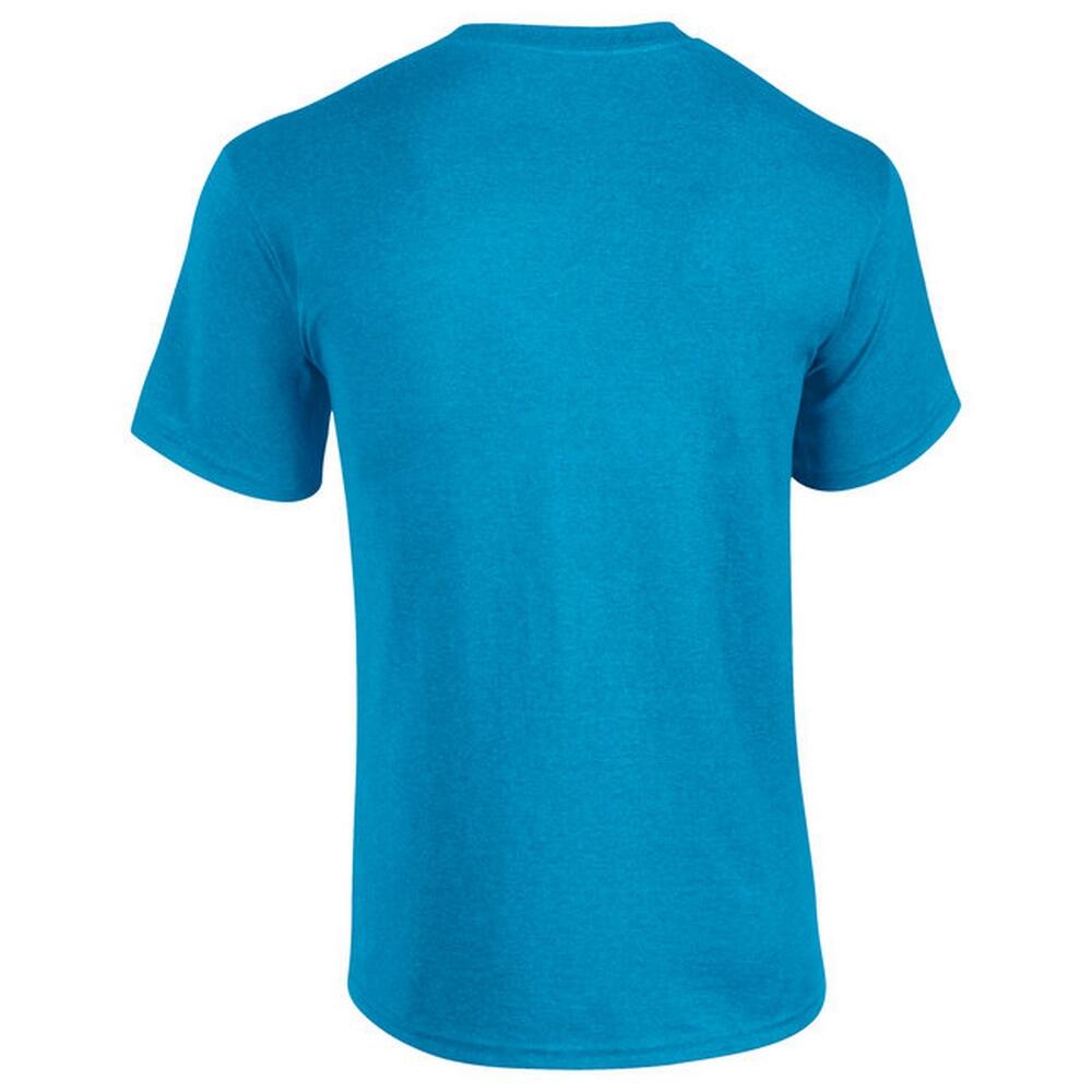 Maglietta Maniche Corte Adulto Unisex Gildan Heavy Cotton Blu Zaffiro Erica 2/4