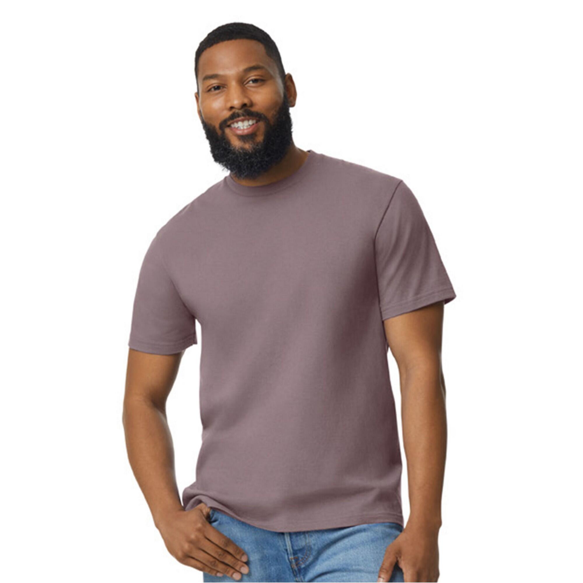 Gildan - Tshirt Softstyle Adulte (taupe) - T-shirt Manches Courtes - Violet - 40 M - Decathlon