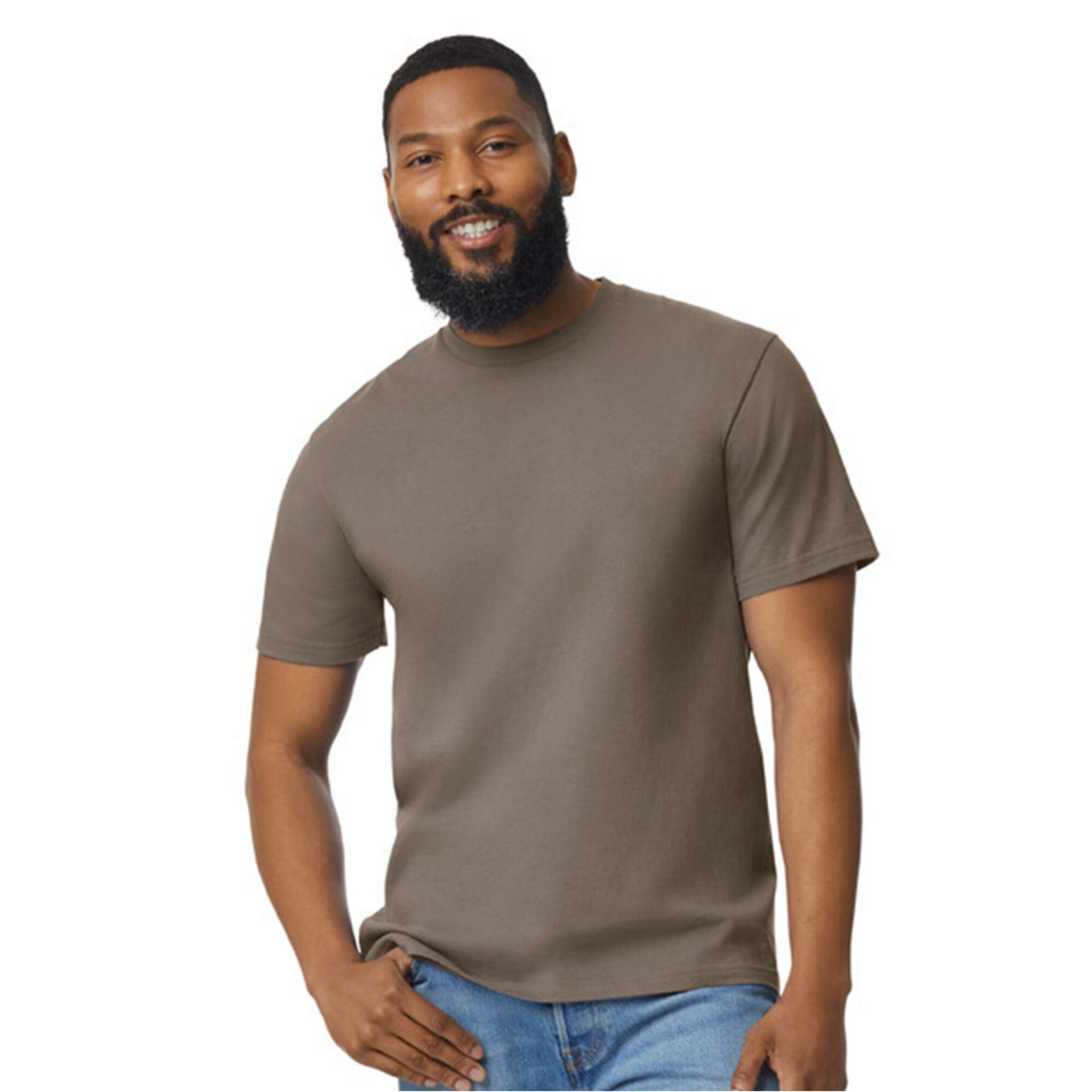 Gildan - Tshirt Softstyle Adulte (savane) - T-shirt Manches Courtes - Marron - 56 3xl - Decathlon