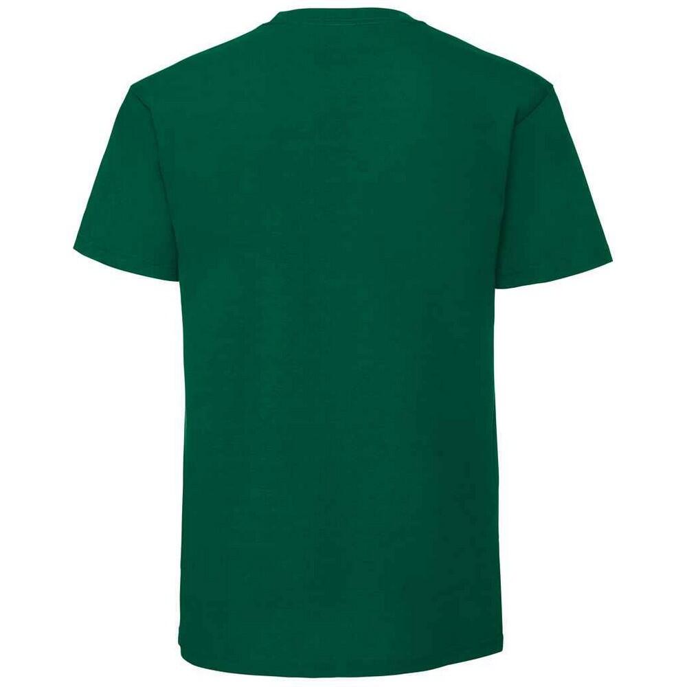 Camiseta Iconic 195 Premium de Algodón Ringspun para Hombre Verde Universidad 2/3