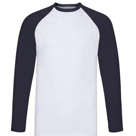 Tshirt VALUEWEIGHT Homme (Blanc / Bleu Marine Sombre)
