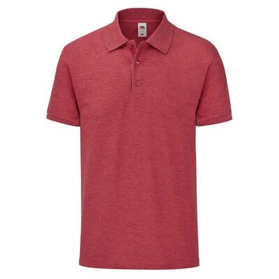 Heren getailleerd polo shirt (groene heide)