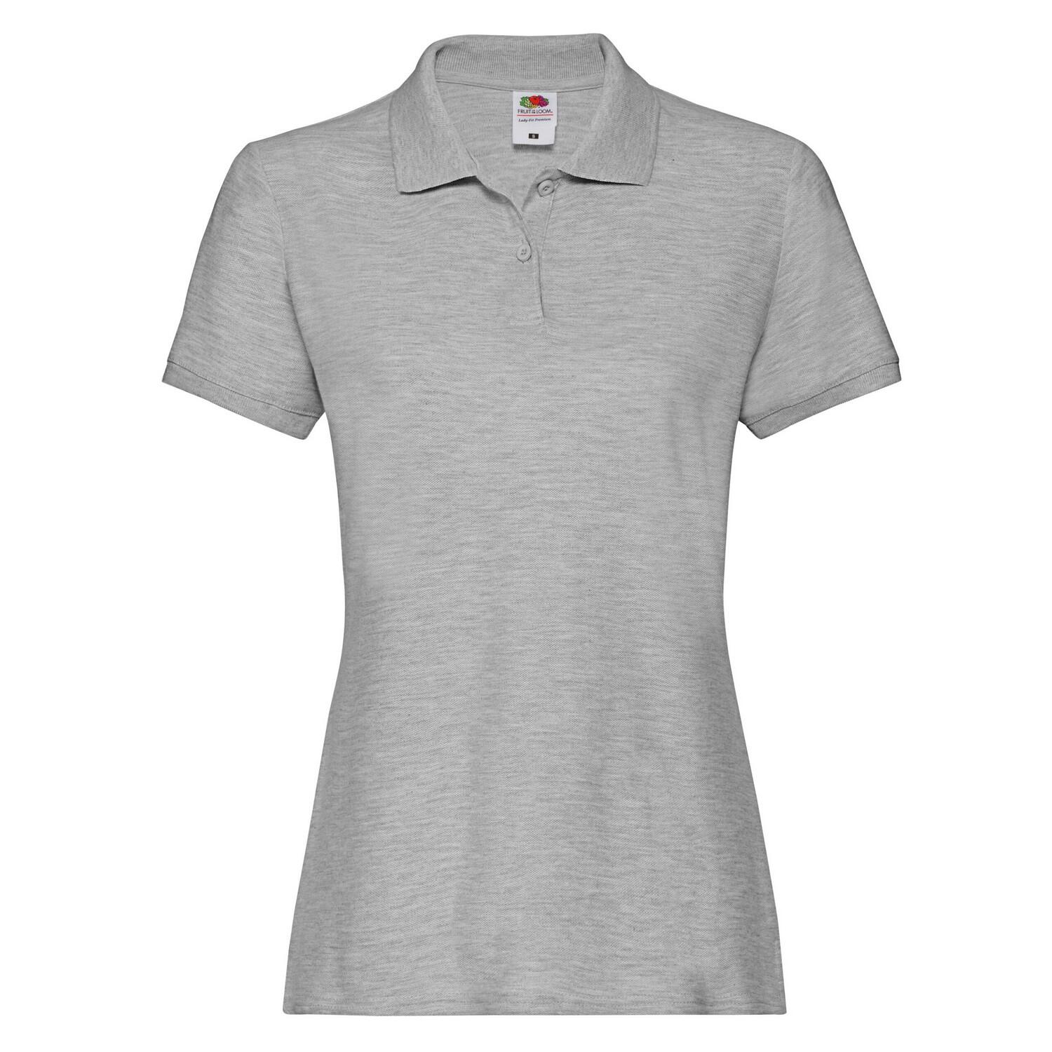 Fruit Of The Loom - Polo Premium Femme (gris Clair Chiné) - T-shirt Manches Courtes - Gris - S - Decathlon