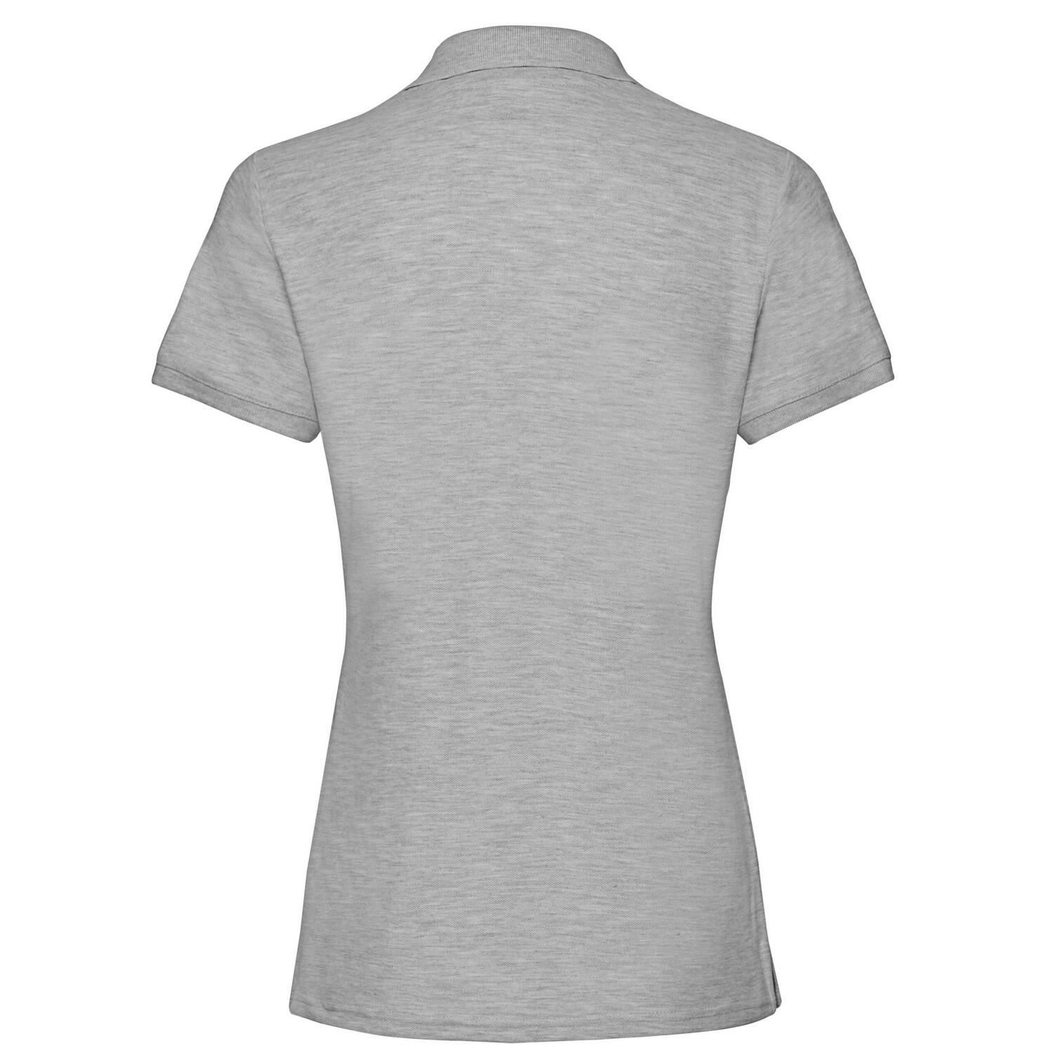 Polo PREMIUM Femme (Gris Clair Chiné) 2/3
