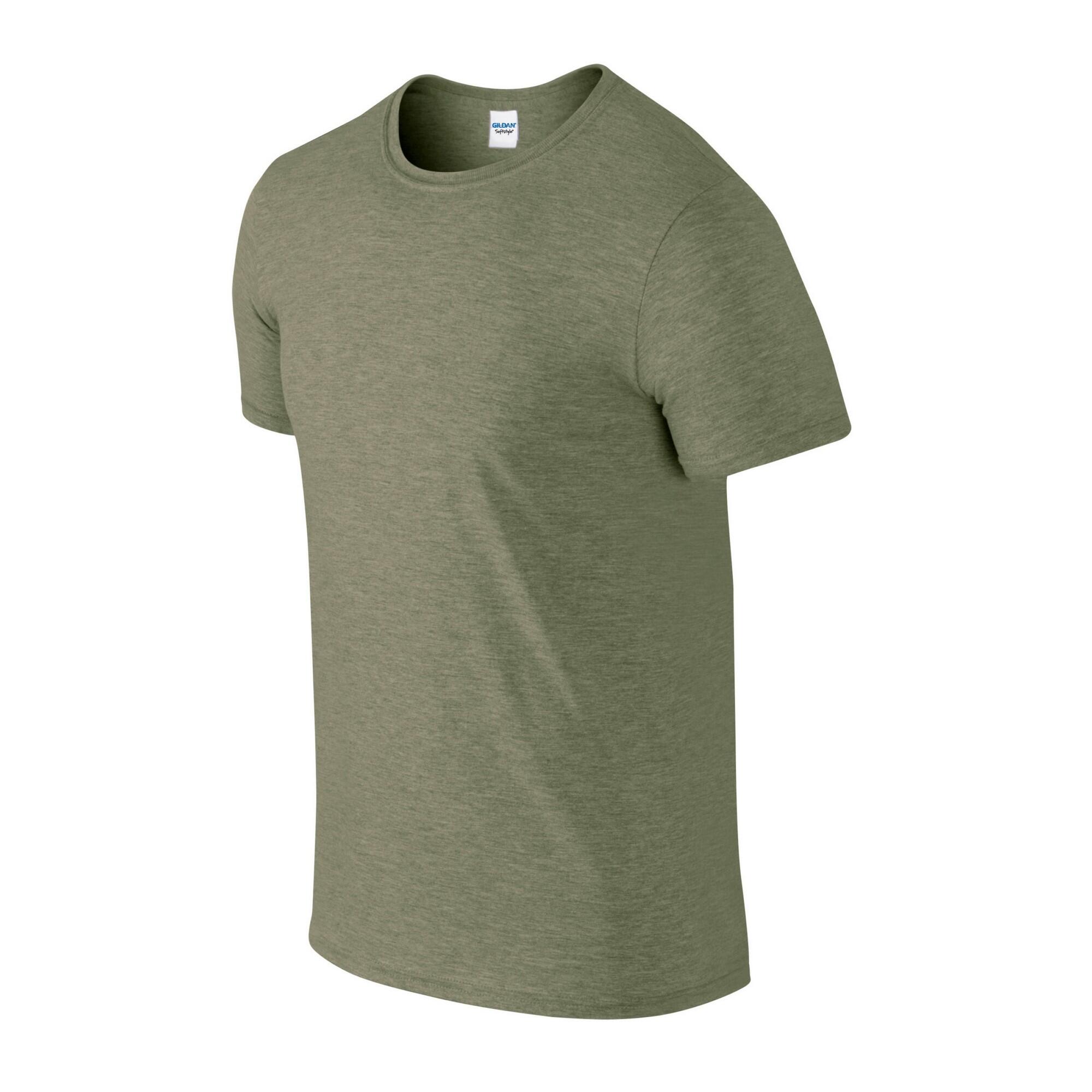 Tshirt SOFTSTYLE Adulte (Vert Kaki Chiné) 3/3