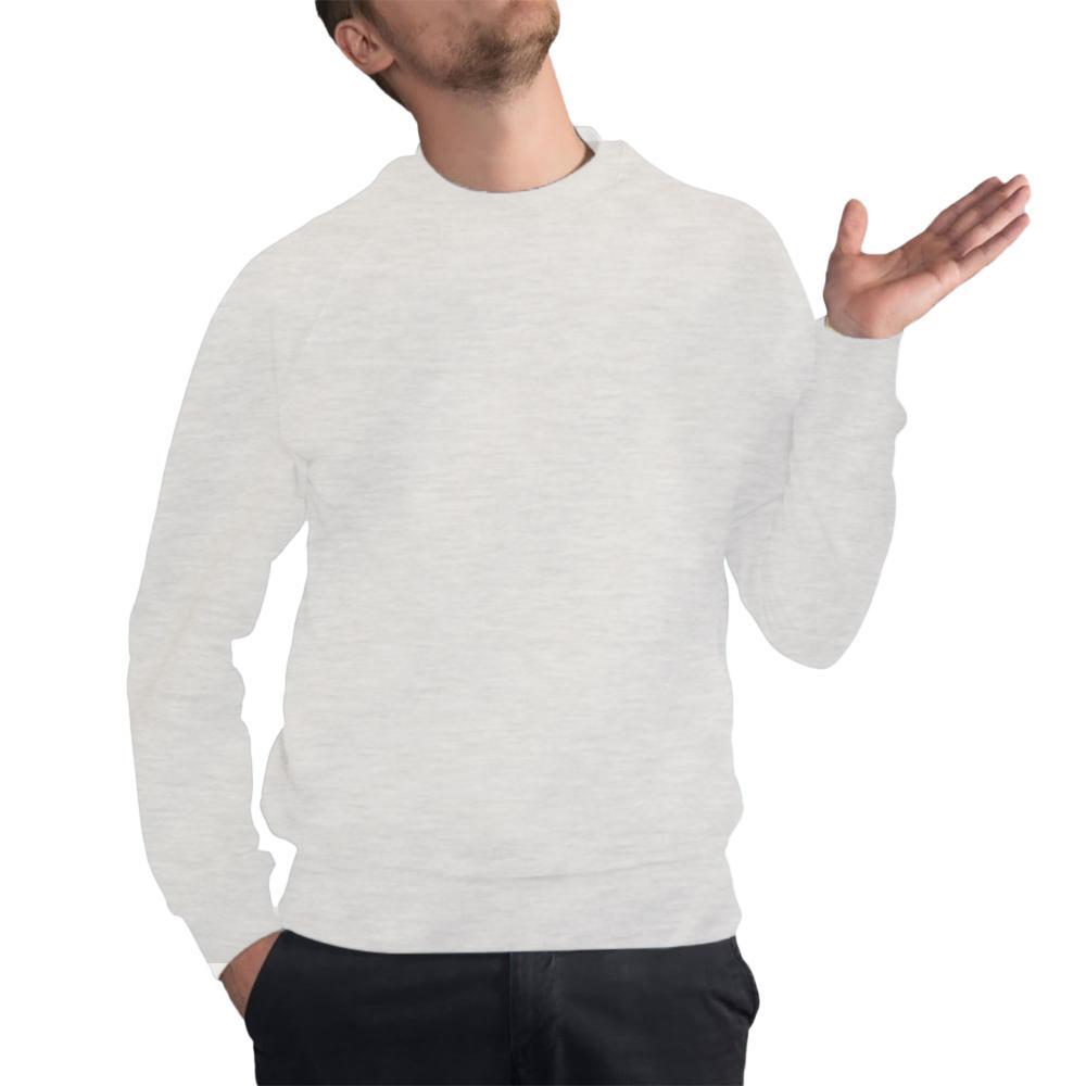Sudadera con cuello rendondo mangas Raglan hombre caballero Azul claro 2/3