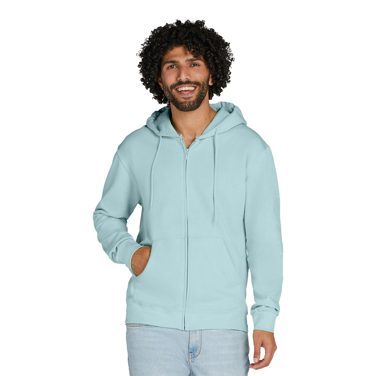 Veste À Capuche Homme (Bleu Pâle) 2/2