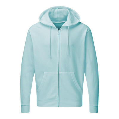 Heren full zip hoodie (engelblauw)