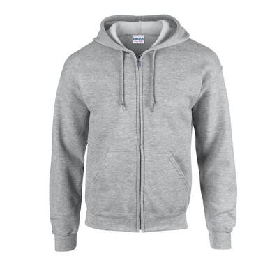 Unisex adult heavy blend full zip hoodie (veiligheid groen)
