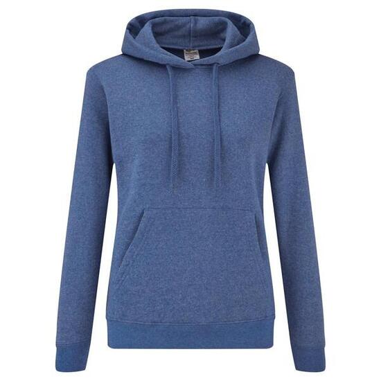 Sweat À Capuche Femme (Bleu Roi Chiné)