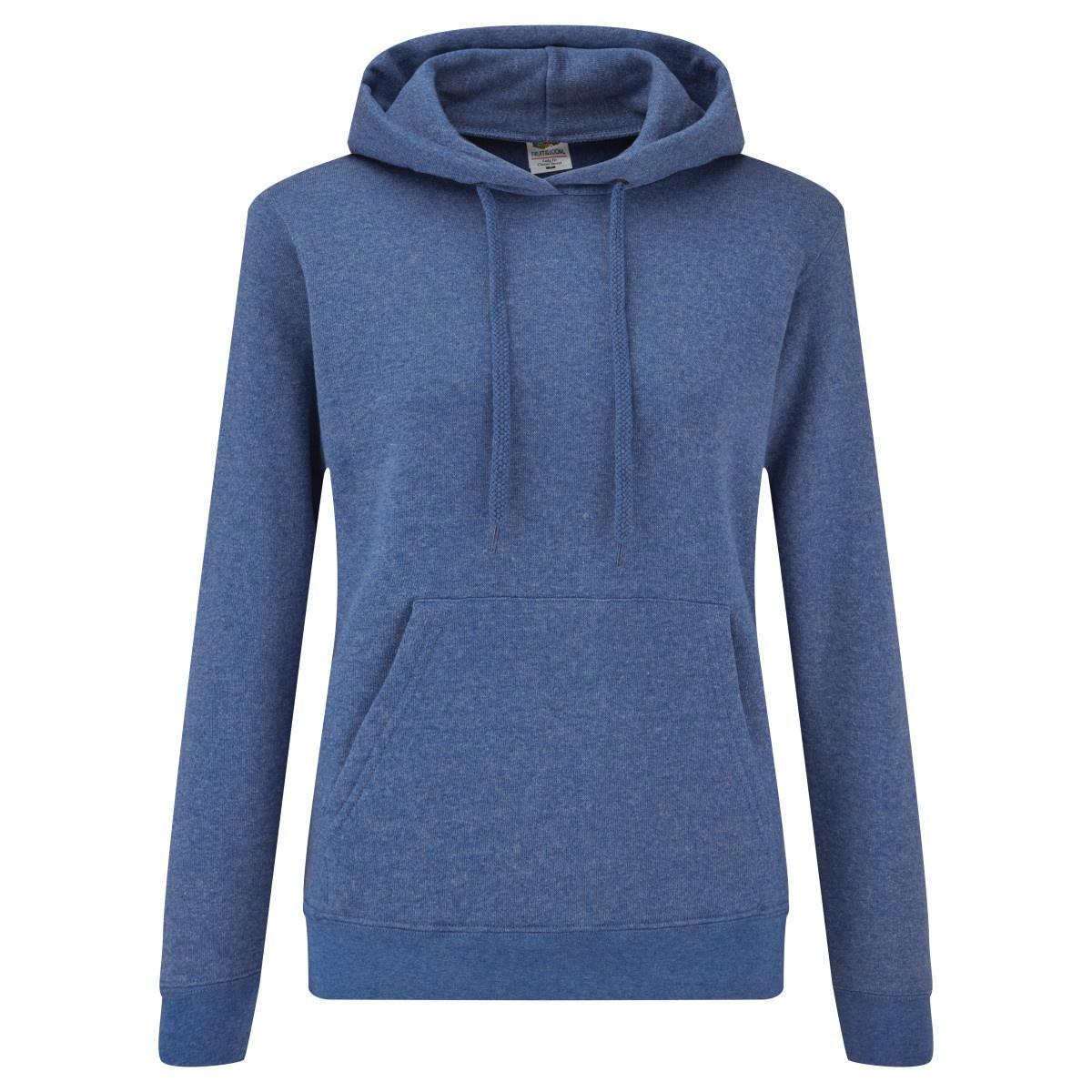 Sweat À Capuche Femme (Bleu Roi Chiné)