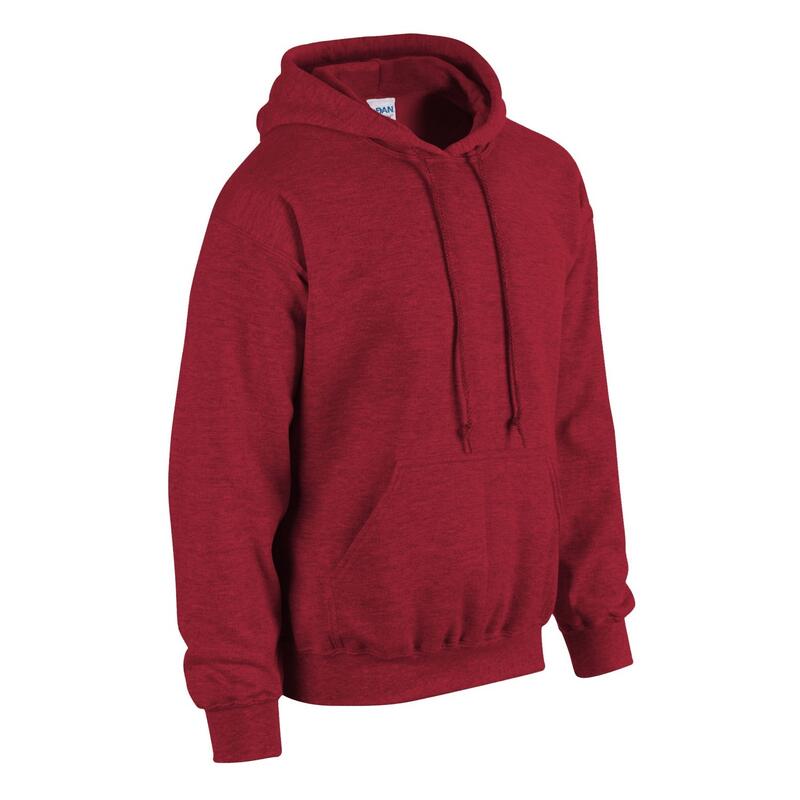 Casaco com capuz de mistura pesada unissexo para adultos Antique Cherry Red