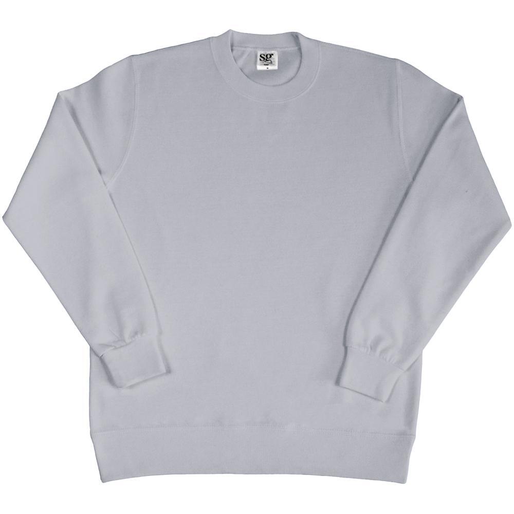Ladies/Womens Crew Neck Long Sleeve Sweatshirt (Light Oxford)