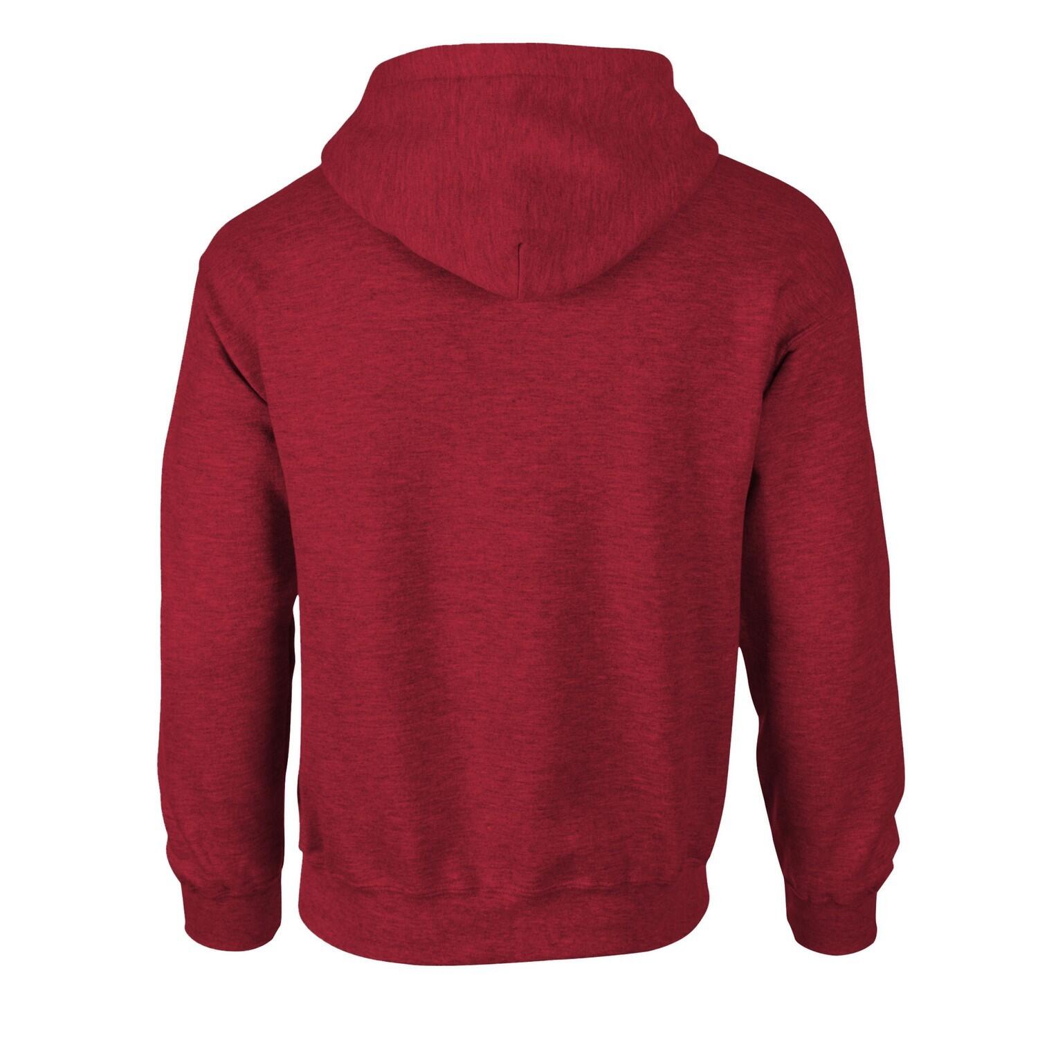 Unisex Adult Heavy Blend Hoodie (Antiek kersenrood) 2/3
