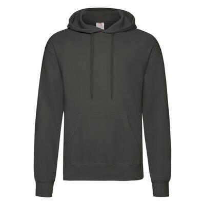 Klassieke herenhoodie (licht grafiet)