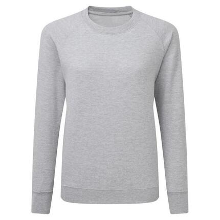 Sweatshirt À Manches Longues Femme (Gris Clair)