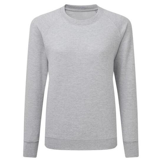 Sweatshirt À Manches Longues Femme (Gris Clair)