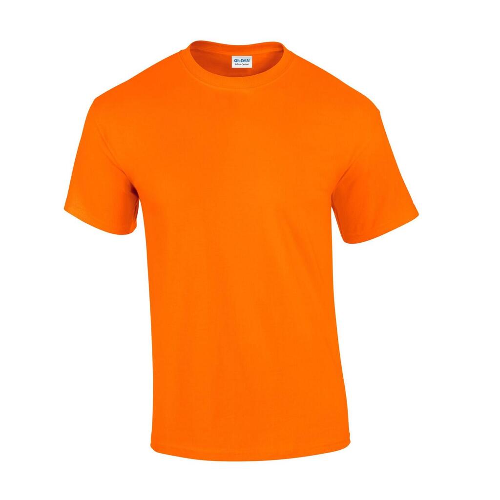 Unisex Adult Ultra Cotton TShirt (S Orange)