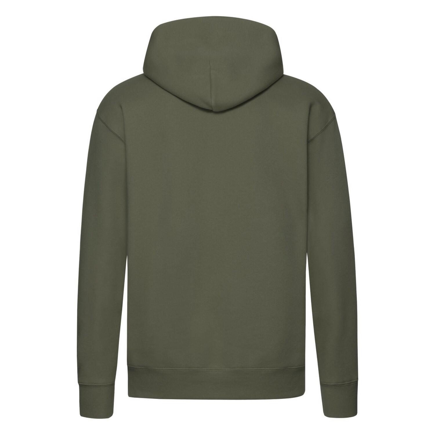 Sudadera Premium para Hombre Oliva Clásico 2/3