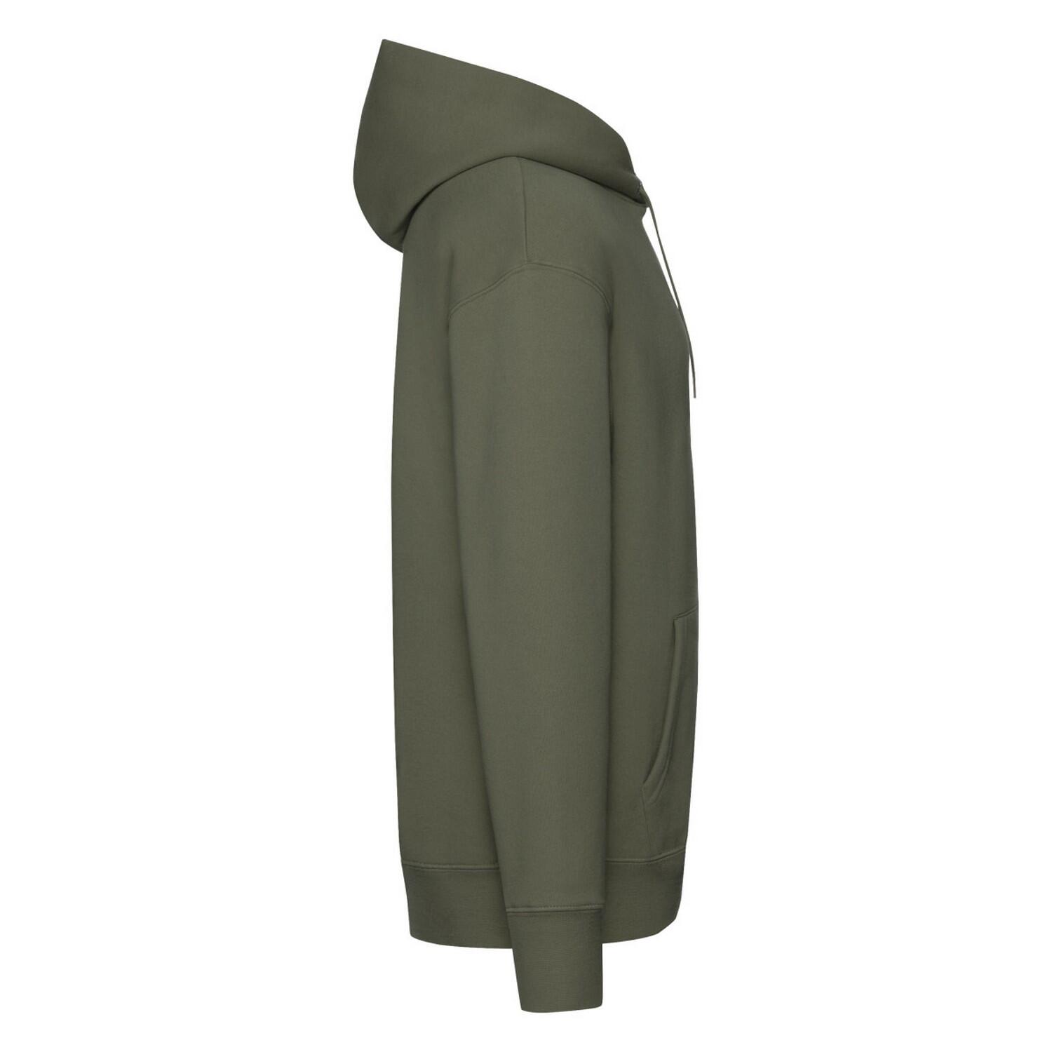 Sudadera Premium para Hombre Oliva Clásico 3/3