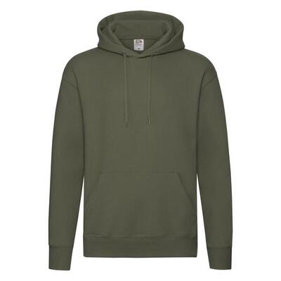 Felpa Con Cappuccio Uomo Fruit Of The Loom Premium Grigio Erica