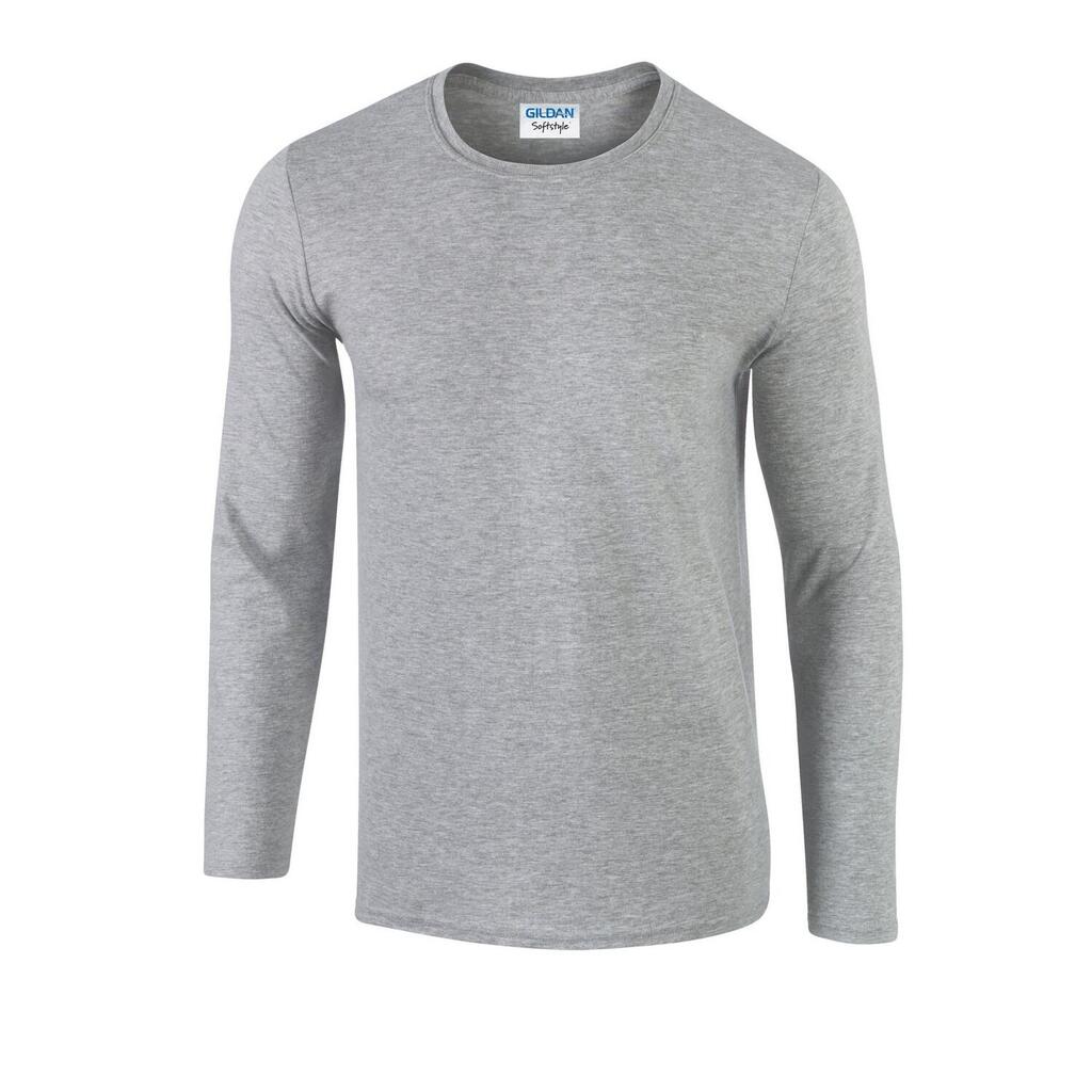 Unisex Adult Softstyle LongSleeved TShirt (Sports Grey)