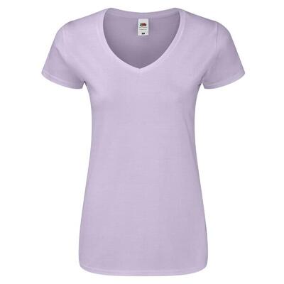Dames iconisch v hals tshirt (deep navy)