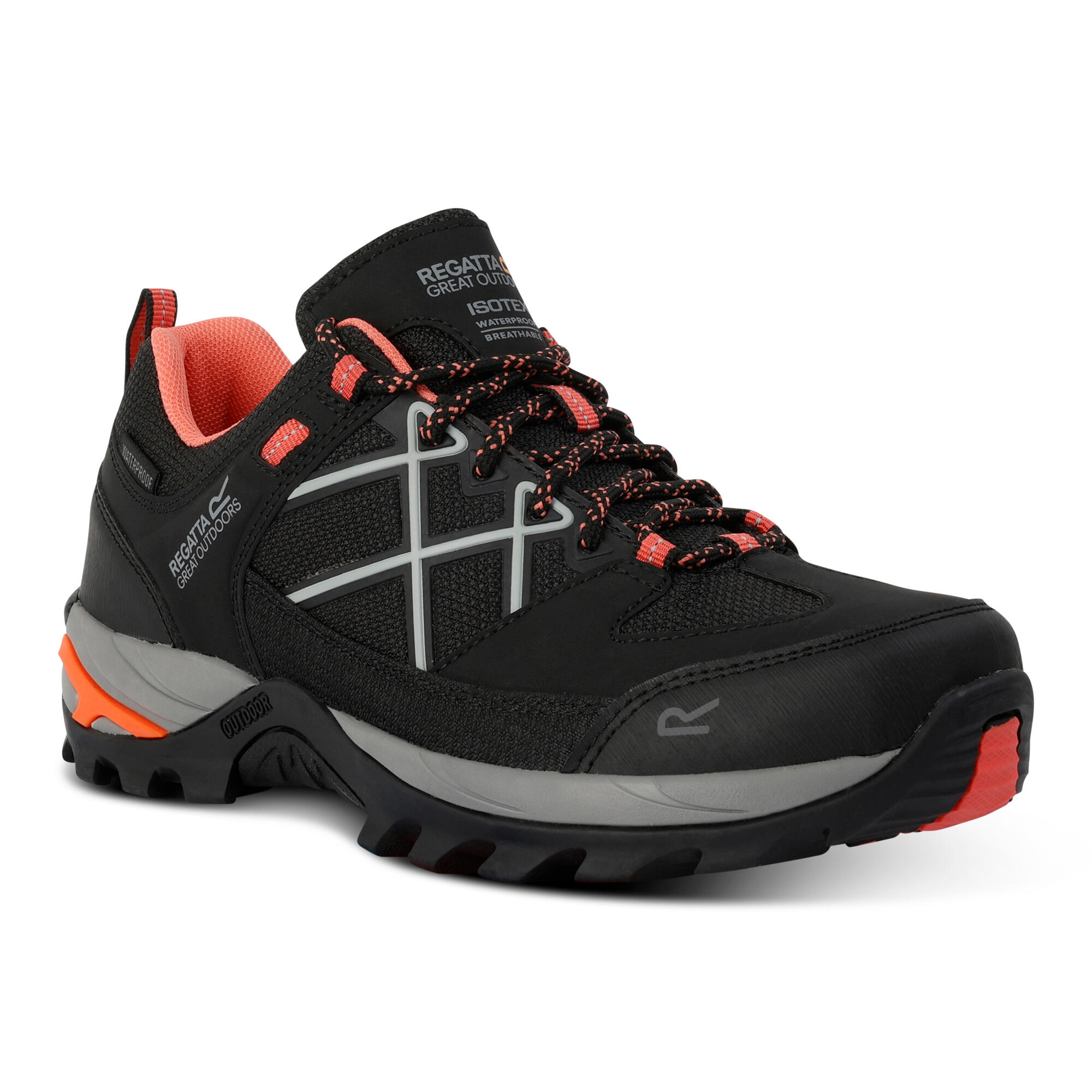 black / orange