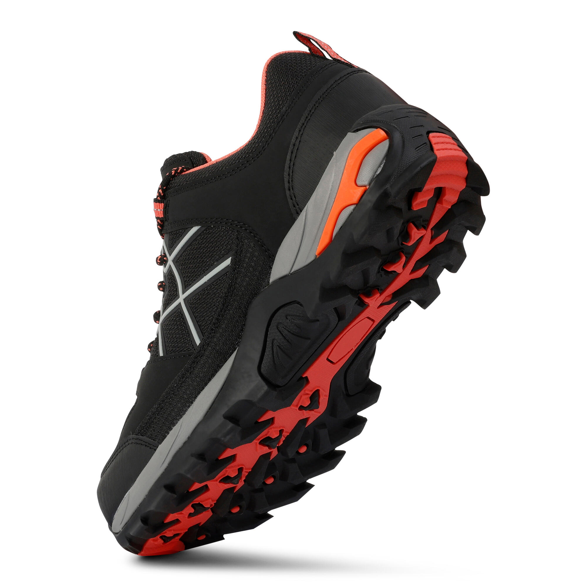 Chaussures De Marche SAMARIS Femme (Noir / Mandarine) 4/5