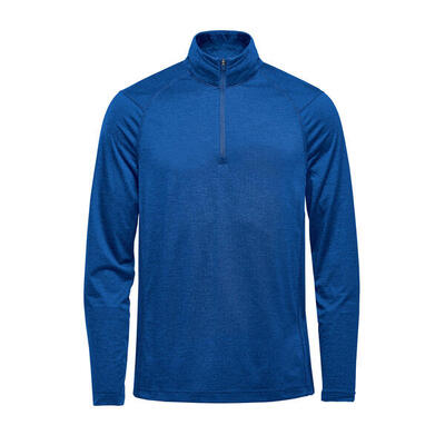 Heren milano h2xdry quarter zip pullover (klassiek blauw heide)